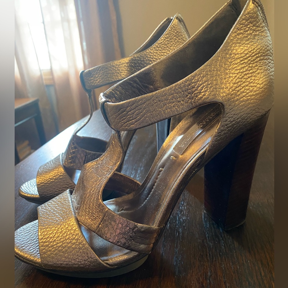 BCBGMaxAzria Silver Heels